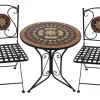 Garden Pleasure Bistro-Set Pular 3-teilg Schwarz-Braun