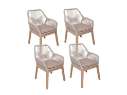 Garden Pleasure Stuhl Pomona 4er Set 84 cm x 68 cm x 62 cm FSC®* Stühle