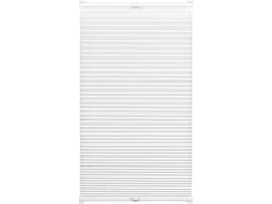 Gardinia Gardina Easy Fix Plissee mit 2 Bedienschienen Weiß 90 cm x 210 cm