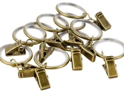 Gardinenringe mit Klammern optik Ø 19 mm