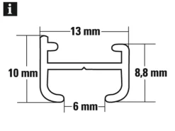 Gardinia Aluminiumschiene Weiß 150 cm* Vorhänge|Gardinen