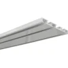 Gardinia Aluminium-Vorhangschiene 3-läufig Weiß 200 cm