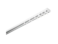 Gardinia Aluminium-Vorhangschienen-Set Lara 2-läufig Weiß 140 - 225 cm* Gardinenschienen
