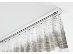 Gardinia Aluminium-Vorhangschienen-Set Lara 2-läufig Weiß 140 - 225 cm* Gardinenschienen