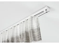 Gardinia Aluminium-Vorhangschienen-Set Lara 2-läufig Weiß 140 - 225 cm* Gardinenschienen