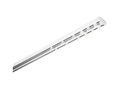 Gardinia Aluminium-Vorhangschienen-Set Lara 2-läufig Weiß 140 - 225 cm* Gardinenschienen