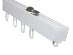 Gardinia Aluminium-Vorhangschienen-Set Luna 1-läufig Weiß 230 cm