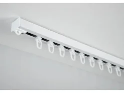Gardinia Aluminium-Vorhangschienen-Set Luna 1-läufig Weiß 230 cm