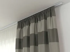 Gardinia Aluminium-Vorhangschiene 2-läufig Weiß 200 cm* Gardinenschienen