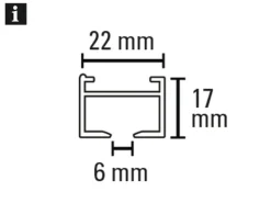 Gardinia Aluminium-Vorhangschienen-Set Luna 1-läufig Weiß 160 cm* Gardinenschienen