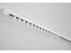 Gardinia Aluminium-Vorhangschienen-Set Luna 1-läufig Weiß 160 cm* Gardinenschienen