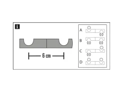 Gardinia Deckenträger Adapter Chicago optik 5,5 cm* Vorhänge|Gardinen