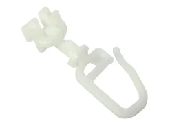 Gardinia Drehgleiter für 4 mm Laufkanal Weiß 20-er Pack* Gardinenschienen