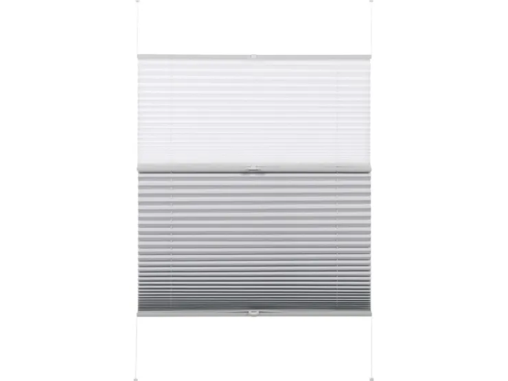 Gardinia Easy Fix Plissee Tag und Nacht Weiß 60 cm x 130 cm* Plissees
