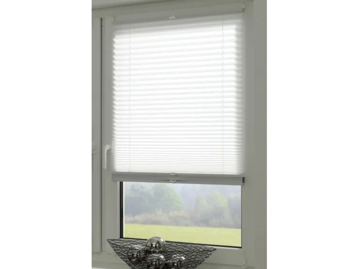Gardinia Easy Fix Plissee Tag und Nacht Weiß 60 cm x 130 cm* Plissees