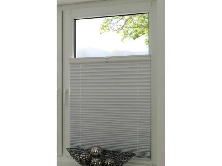 Gardinia Easy Fix Plissee Tag und Nacht Weiß 60 cm x 130 cm* Plissees