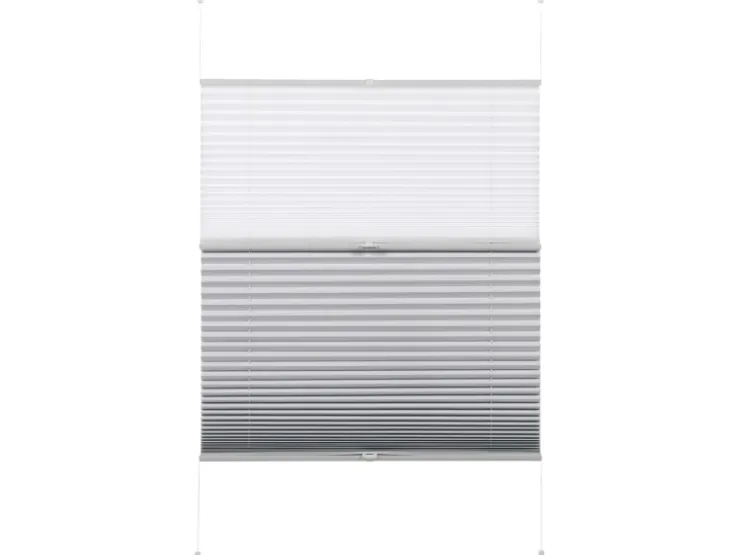 Gardinia Easy Fix Plissee Tag und Nacht Weiß 60 cm x 130 cm* Plissees