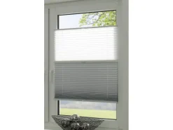 Gardinia Easy Fix Plissee Tag und Nacht Weiß 100 cm x 130 cm* Plissees