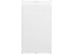 Gardinia EasyFix Plissee mit 2 Bedienschienen 55 cm x 130 cm Weiß