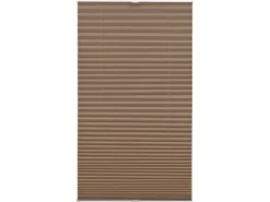 Gardinia EasyFix Plissee mit 2 Bedienschienen 40 cm x 130 cm Taupe