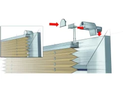 Gardinia EasyFix Thermo-Plissee mit 2 Bedienschienen 50 cm x 130 cm