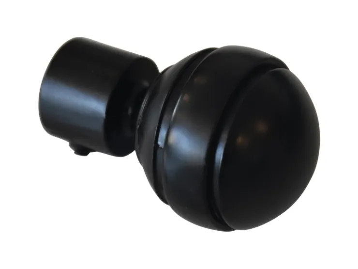 Gardinia Endstück Chicago Kugel für Ø 20 mm Schwarz-Matt 2-er Pack* Seilspanngarnituren