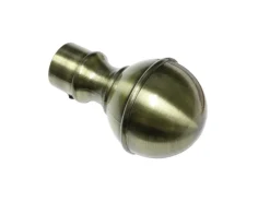 Gardinia Endstück Europa Geo für Ø 19 mm Messing-Antik* Vorhänge|Seilspanngarnituren