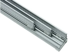 Gardinia Flächenvorhangschiene Komfort Komplett-Set 3-läufig Silber 170 cm* Gardinenschienen