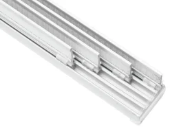 Gardinia Flächenvorhangschiene Komfort Komplett-Set 4-läufig Weiß 225 cm* Vorhänge|Gardinenschienen
