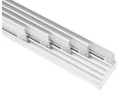 Gardinia Flächenvorhangschiene Komfort Komplett-Set 5-läufig Weiß 280 cm* Gardinenschienen