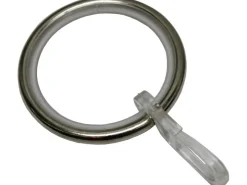 Gardinia Gardinenringe mit Gleiteinlage Edelstahl-Optik* Gardinenstangen