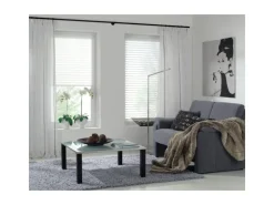 Gardinia Gardinenstange Chicago mit Innenlauf I Ø 20 mm Schwarz - Matt 240 cm* Seilspanngarnituren