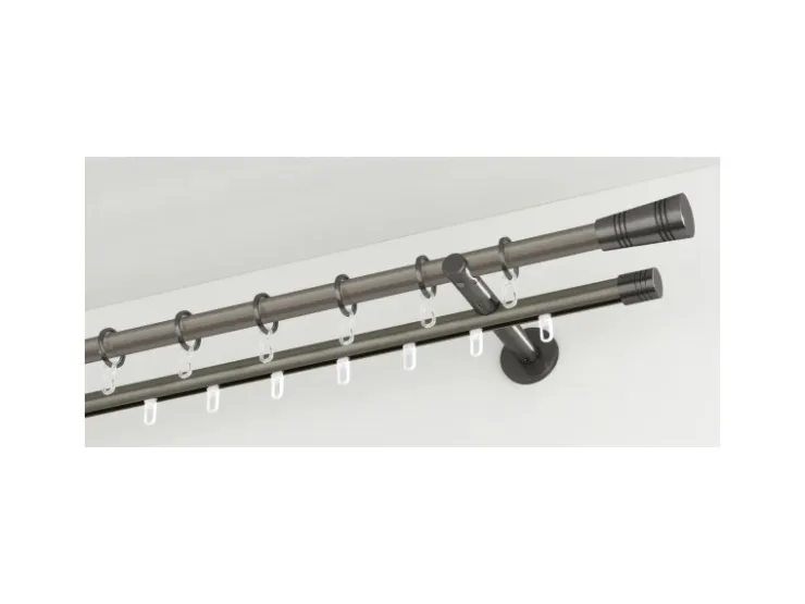 Gardinia Gardinenstange Chicago Ø 20 mm 160 cm* Seilspanngarnituren