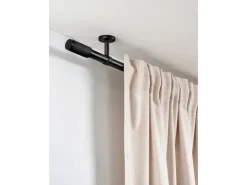 Gardinia Gardinenstange Denver Ø 25 mm 240 cm Schwarz Matt* Gardinenstangen|Seilspanngarnituren