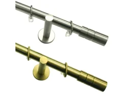 Gardinia Gardinenstangen-Set Zylinder Ø 20 mm optik 200 cm* Vorhänge|Gardinenstangen