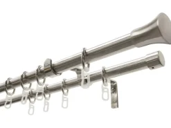 Gardinia Gardinenstangen-Set Konus mit Innenlauf II Ø 16/19 mm 120 cm - 210 cm* Seilspanngarnituren
