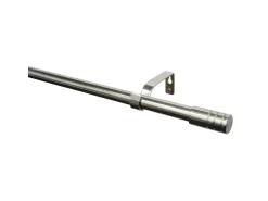 Gardinia Gardinenstangen-Set Zylinder Ø 16/19 mm Edelstahl 120 cm - 210 cm
