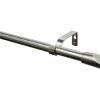 Gardinia Gardinenstangen-Set Ellipse Ø 16/19 mm Edelstahl-Optik 190 cm - 340 cm