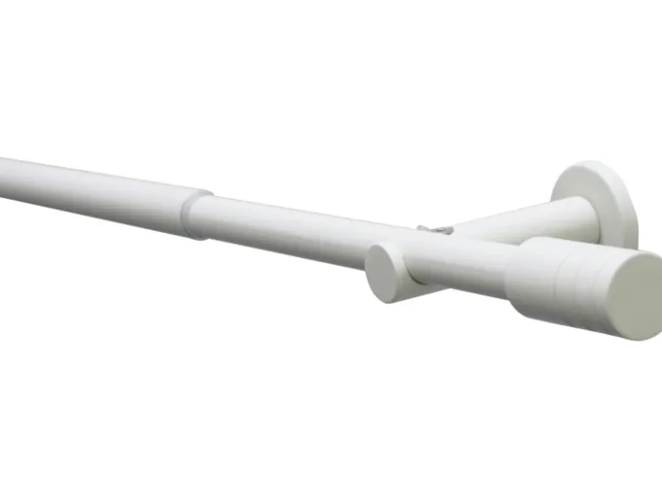 Gardinia Gardinenstangen-Set Elba 1-Lauf Ø 16/19 mm 120 cm - 210 cm* Seilspanngarnituren|Gardinenstangen