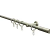 Gardinia Gardinenstangen-Set Sigma Ø 16 mm Edelstahloptik 160 cm