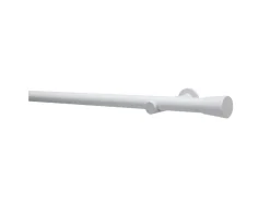 Gardinia Gardinenstangen-Set Korfu Ø 28 mm 1-Lauf 240 cm Weiß* Gardinen|Seilspanngarnituren
