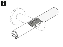 Gardinia Gardinenstangen-Verbinder Memphis Ø 16 mm* Gardinenstangen|Gardinenschienen