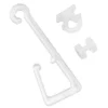 Gardinia Haken für Stoffösen mit X-Gleiter und Rollen Transparent 10-er Pack* Gardinenschienen