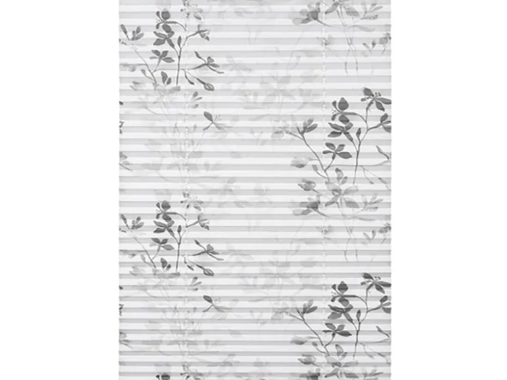 Gardinia Plissee Bella Blätter 100 cm x 130 cm Weiß