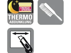 Gardinia Plissee Concept Thermo Abdunklung 60 cm x 130 cm* Plissees