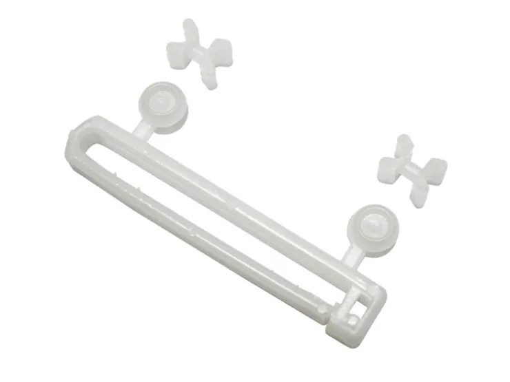Gardinia Schlaufengleiter mit X-Gleitern und Rollen Weiß 10-er Pack