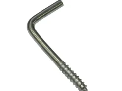 Gardinia Schraubhaken für Vitragestangen Silber-Matt 2,5 cm 20-er Pack