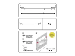 Gardinia Spannvitrage Ø 7/9 mm 40 cm - 60 cm* Vitragestangen