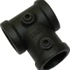 Gardinia T - Stück Industrial Home Ø 25 mm Schwarz* Seilspanngarnituren