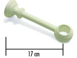 Gardinia Träger Bifo für Ø 28 mm geschlossen Weiß 17 cm